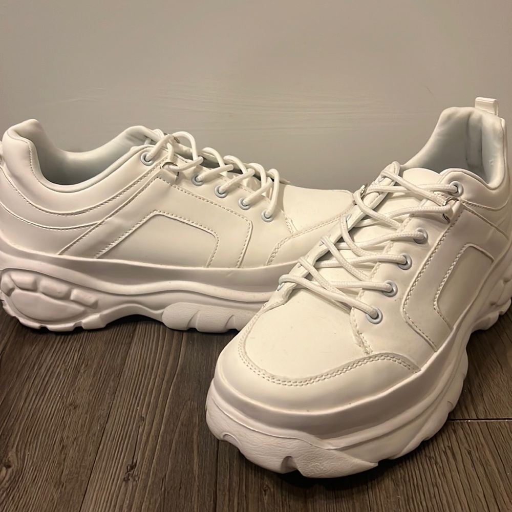 NWOT White Platform Sneakers
